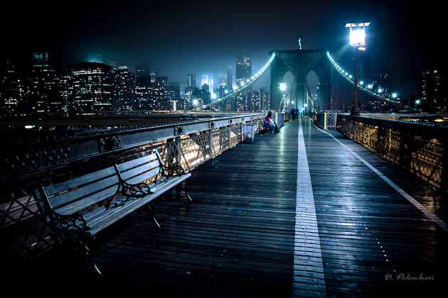 Brooklyn Bridge New York City - Night Photography