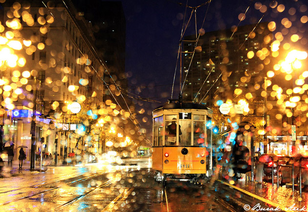 San Francisco In Rain - Night Photography