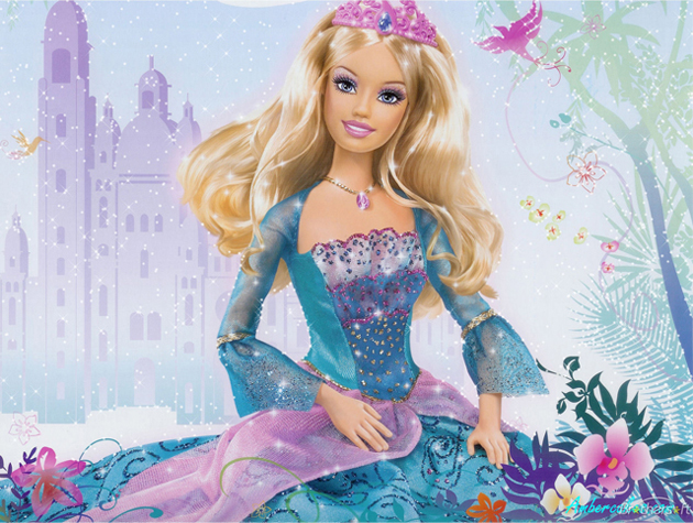 beautiful barbie cartoon