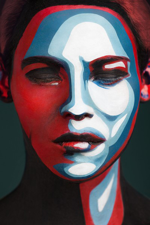 Collection of Face Art Portraits from Alexander Khokhlov