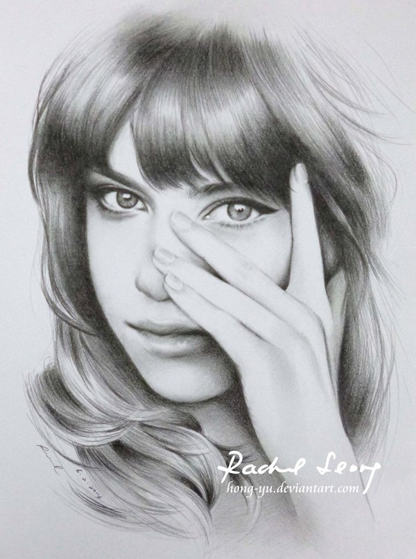 Pencil Drawings of Celebrities Portraits By Leong Hong Yu