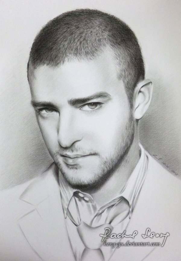 Pencil Drawings of Celebrities Portraits By Leong Hong Yu