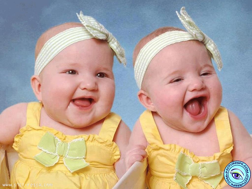 cute baby girl twins