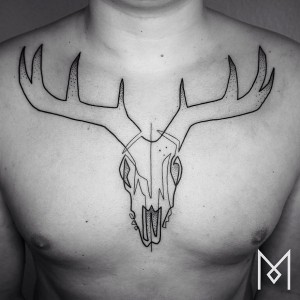 Single Line Tattoos By Iranian - German Artist