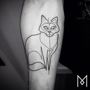 Single Line Tattoos By Iranian - German Artist