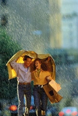 Pretty Girls Images In Rain